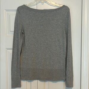 Halogen Gray Wideneck Sweater